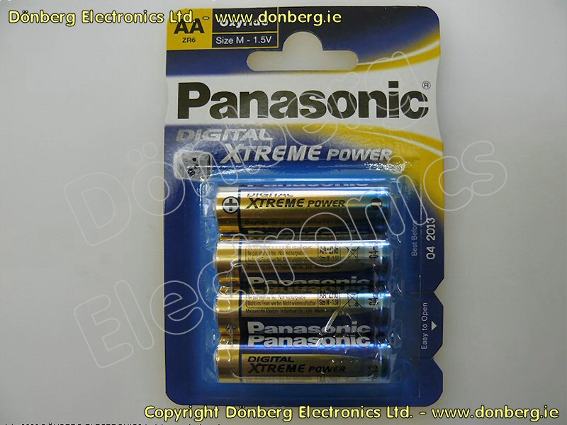 Batteries: ZR6/4BP - AA SIZE 1.5V/14.5 X 50.5M...